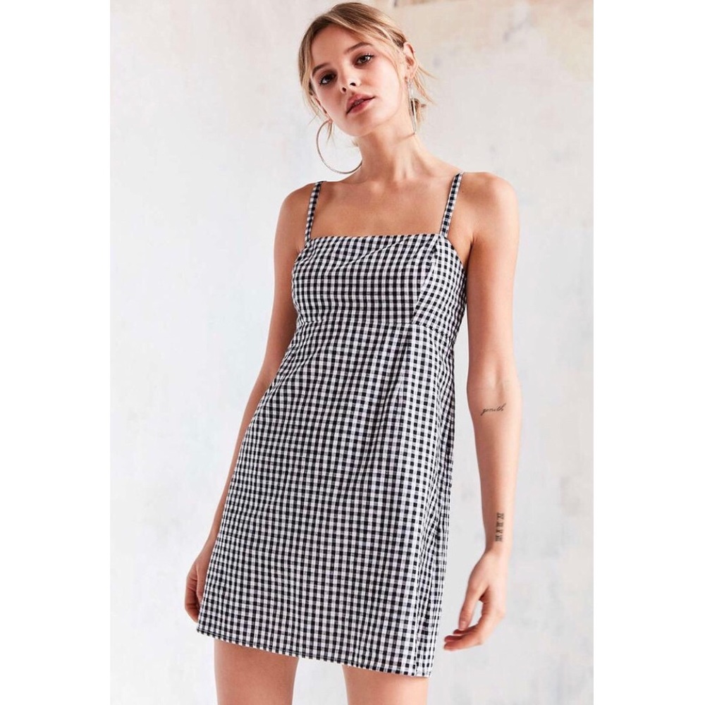 Gingham print urban outfitters dress